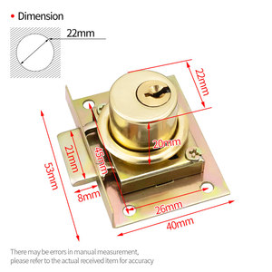 Blj Vàng <span class=keywords><strong>808</strong></span> Nội Thất Văn Phòng Khóa Xi Lanh Bàn Ngăn Kéo Và Cửa Tủ Khóa - Product Image 3