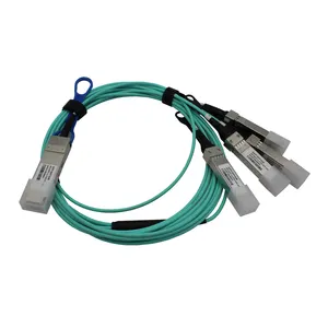 OEM Compatible 40G AOC QSFP+ to 4*10G SFP+ Active Optical Cable 1meter for Data Centre
