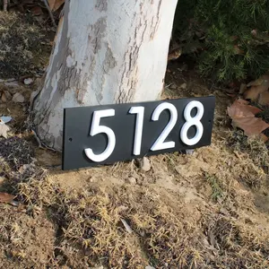 Custom Modern House Numbers Address Number In Vertical And Horizontal Mode Address Signs For Outside