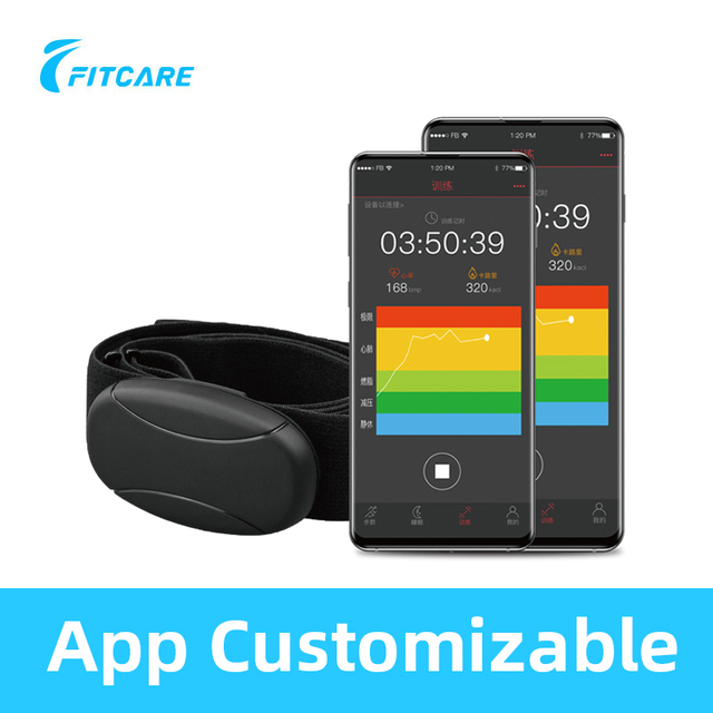 Monitor Your Workout Intensity Rechargeable IP67 Waterproof Heart Rate Monitor Armband (FITCARE HRM508) BLE 5.0 ANT+ Unisex CE