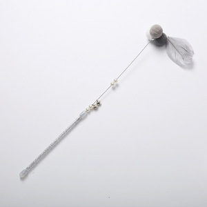 New Eco-Friendly Intelligent Laser <b>Feather</b> Funny Wand Toys Cat Teaser Stick with Bell - Product Image 6