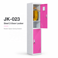 Casier en acier à 2 portes de couleur personnalisée pour vestiaire scolaire, casier à vêtements en métal, armoire de rangement professionnelle pour salle de sport