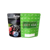 Pochette en plastique personnalisée 3.5g 7 grammes 1 once Anti-odeur Packs Emballage alimentaire de gâteau de bonbons Sacs d'étanchéité en mylar