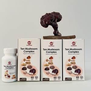 GANOHERB OEM Fábrica Fornecimento Chinês Multi-Cogumelo Cápsulas com Ganoderma Lucidum Spore Powder Atacado Bulk Fabricante - Product Image 5