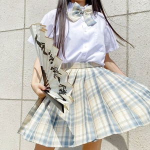 <span class=keywords><strong>Uniforme</strong></span> d'écolière jupes plissées <span class=keywords><strong>uniforme</strong></span> <span class=keywords><strong>scolaire</strong></span> japonais taille haute jupe à carreaux Sexy JK uniformes pour femme ensemble complet personnalisé - Product Image 5