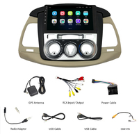 Navigateur GPS Android 15 avec écran tactile 9 pouces pour Innova Crysta 2007-2014, compatible Android Auto et CarPlay, avec WiFi 3G/4G