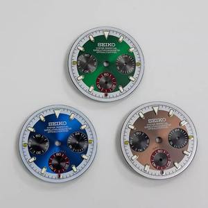 Reloj de Lujo con Movimiento de Cuarzo VK63, Nuevo Cronógrafo de Metal Verde con Tres Esferas y Esfera de 29.8MM, Accesorios de Lujo para Relojes - Product Image 4
