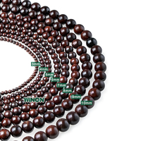 Manik-manik Doa Islam Winon Wholesale Religious Dark Brown Kuka Seeds 4mm 99 Butir Tasbih Muslim