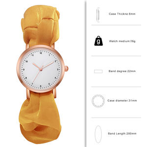 Venta al por mayor de moda nueva pulsera de gasa de aleación para mujer reloj de pulsera de cuarzo relojes aceptar logotipo personalizado - Product Image 6