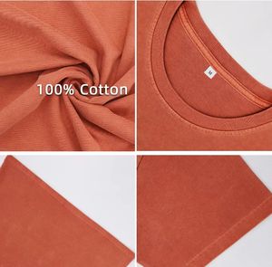 T-Shirt stile Vintage in cotone 100 Dehan <span class=keywords><strong>NA</strong></span> t-Shirt oversize da uomo t-Shirt personalizzata a maniche corte con grafica squadrata - Product Image 3