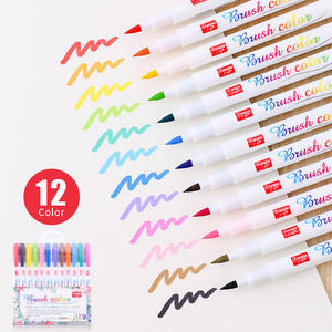 12 colori A Mano Lettering Pennello <span class=keywords><strong>Calligrafia</strong></span> Penne <span class=keywords><strong>Set</strong></span> Per I Principianti - Product Image 4
