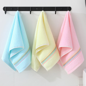 Thickened Cotton Towel Set With Strong Water Absorption Universal Towel for Adults and Children Solid Color Skin Friendly Towel - Product Image 4