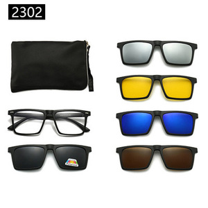 Conjunto <span class=keywords><strong>de</strong></span> <span class=keywords><strong>lentes</strong></span> TR90 con cinco piezas, gafas <span class=keywords><strong>de</strong></span> sol polarizadas para hombre y mujer, gafas <span class=keywords><strong>de</strong></span> sol <span class=keywords><strong>de</strong></span> conducción modernas con bolsa para gafas - Product Image 6