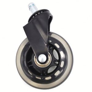 ล้อเลื่อนแบบมีร่องหล่อลื่นขนาด 5 นิ้ว วัสดุ PVC PU แถวเดียว มีสีให้เลือก ความสูง 45 มม. สำหรับร้านอาหารและร้านพิมพ์  ขายดี - Product Image 2