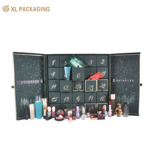 Fabriek Groothandel Kerst Luxe Adventskalender Verpakking Cosmetische Adventskalender Eid Geschenkdoos Met Lades Doos