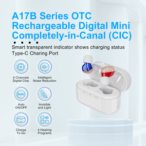 Aides auditives numériques Jinghao de haute qualité, 16 canaux, invisibles, rechargeables, mini CIC ITE, <span class=keywords><strong>amplificateur</strong></span> - Product Image 2