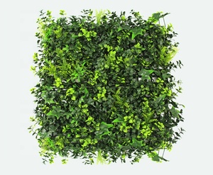 Pared <span class=keywords><strong>Vertical</strong></span> de hierba <span class=keywords><strong>Artificial</strong></span> externa, 50cm X 50cm, jardín al aire libre e interior, decoración de plantas de pared de hiedra - Product Image 5