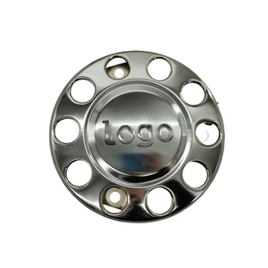 Pièces de carrosserie de camion de haute qualité, logo personnalisable, cache-moyeu de roue de camion en acier inoxydable, 22,5 pouces, 430 mm, 3988730, universel pour camion - Product Image 1