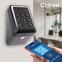 Lector de Control de Acceso RFID Ultra Delgado Cidron, Lector de Tarjetas Inteligentes NFC, Escáner QR con Indicador LED OSDP Wiegand