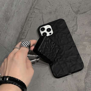 Étui <span class=keywords><strong>Airpods</strong></span> Pro noir élégant et créatif en papier froissé pour <span class=keywords><strong>Apple</strong></span> <span class=keywords><strong>Airpods</strong></span> 1 <span class=keywords><strong>2</strong></span> 3 boîte <span class=keywords><strong>de</strong></span> chargement pour écouteurs <span class=keywords><strong>sans</strong></span> <span class=keywords><strong>fil</strong></span> - Product Image 3