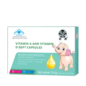 OEM/ODM Hot Selling Dietary Supplement Vitamin A And Vitamin D Soft Capsules 1-17years Old