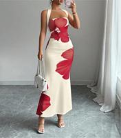 Robe dos nu à col suspendu pour femme, nouvelle collection 2026, style européen et américain, pour le commerce de gros et les plateformes indépendantes