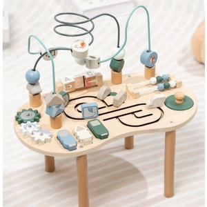 Learning Disassembly Bead Maze Busy Board Activity Center <b>Play</b> Wooden Children's Bead Winding Puzzle Toy 5 7 Years Eco-friendly - Product Image 2