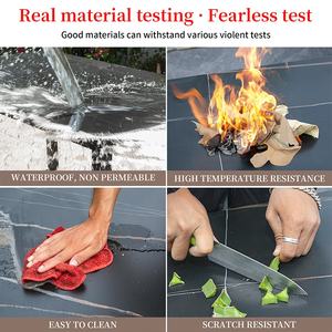 नई संगमरमर की टेबलटॉप आउटडोर डाइनिंग फर्नीचर सेट पैटिको गार्डन सेवेन टेबल और 6 लोगों के लिए कुर्सियां - Product Image 4