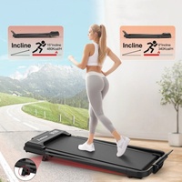 Tapis roulant électrique pliable haut de gamme, tapis de marche sous le bureau, silencieux, intelligent, pour la maison, moteur 2,5 CV, écran LED, bande de course