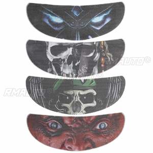 Pegatina Removible para Visera de Casco de Motocicleta, Calcomanía Genial en 4 Estilos a Elegir, Pegatina para Visera de Casco de Carreras de Motocicleta - Product Image 1