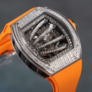 Reloj Mecánico de Lujo con Tourbillon y Reserva de Marcha, Moissanita, Modelo 5901, Estilo de Diseñador, Moderno, para Hombre de Negocios - Product Image 3