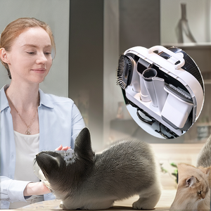 4-em-1 Pet Grooming Kit Novo Design Material ABS Pet Care Device Deshedding Aspirador de pó com caixa removível Litter - Product Image 6