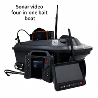 Bateau de pêche télécommandé Zhanlan Yuluda avec sonar, vidéo et GPS quatre-en-un, catamaran 12V, fabriqué en Chine par Zhanlan