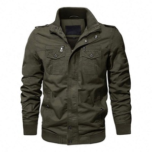 Chaqueta de Trabajo para <span class=keywords><strong>Hombre</strong></span> de Talla Grande, Estilo Aviador, de Alta Calidad, con Múltiples Bolsillos y Cierre de Cremallera para Otoño, Gran Venta - Product Image 2