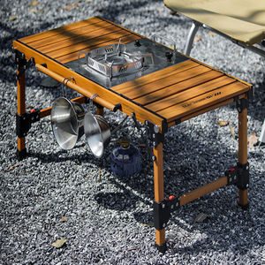 โต๊ะพับปรับระดับความสูงได้ พกพาสะดวก สำหรับตั้งแคมป์ ปิกนิก บาร์บีคิว โต๊ะ IGT สำหรับการตั้งแคมป์และการเดินทางด้วยรถยนต์ - Product Image 6