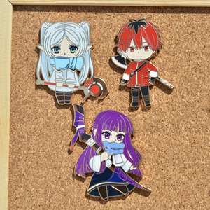 3 Styles d'Accessoires Frieren Beyond Journey's End : Badges, Broches et Épingles en Métal et Alliage, Bijoux Artisanaux, Épingles Anime - Product Image 1