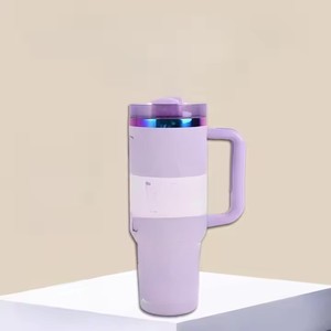 Ly giữ nhiệt 40oz có quai cầm, in chuyển nhiệt, bình nước, ống hút, kho hàng Mỹ, bán buôn số lượng lớn, nắp và nắp đậy bền vững - Product Image 5