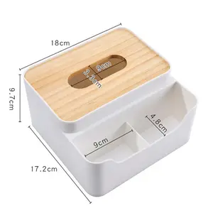 Tissue Box Cover Servet Doos Rechthoekige Tissue Houder Papier Case Dispenser Met Deksel Opslag Voor Home Office Auto