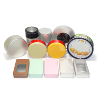 Petite boîte ronde en fer blanc personnalisée avec logo, pour boissons, avec couvercle, sérigraphiée, durable, pour cadeaux, montres, thé
