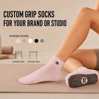Chaussettes de yoga personnalisées antidérapantes confortables pour femmes, chaussettes de fitness et de Pilates de qualité supérieure, chaussettes de yoga personnalisées