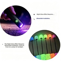 Stylo entièrement incrusté de paillettes fluorescentes lumineuses, révélateur par lumière UV et fonction rotative, cadeau DIY exquis