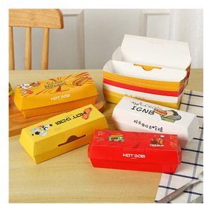 Purpurina Personalizada Bronceado Ecológico Impermeable Desechable Grado Alimenticio A Prueba De Grasa Carpetas de Papel <span class=keywords><strong>para</strong></span> Waffle Stick Hot Dog - Product Image 1