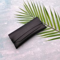 Étui à lunettes en similicuir OEM d'usine, logo personnalisé, grande capacité, design pliable, pour la vente en gros et les commandes en vrac