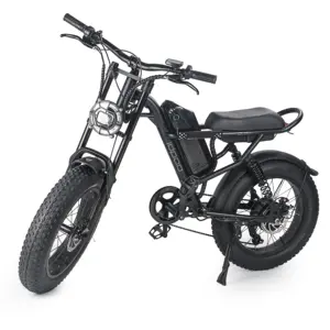 Lenzod Us Warehouse Fat Tire Foldable Electric Bike Off Road 20inch Electric Mountain Bike Full Suspension