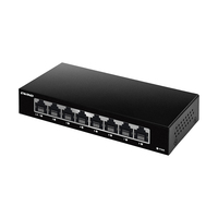 Conmutador de Red Gigabit Ethernet de 8 Puertos |   Plug and Play |   Soporte de Pared para Escritorio |   Divisor de Cajas de Plástico |   Sin ventilador |   Tráfico