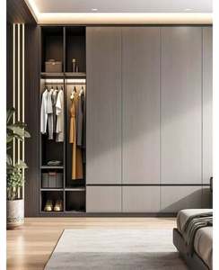 Wardrobe <b>Storage</b> <b>Cabinet</b> Closet Bedroom Furniture Customized Glossy/matte Sliding Door Wardrobe - Product Image 3