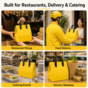 Bolsa Térmica Aislante Personalizada para Entrega de Alimentos, Bolsa de Aluminio para Llevar Comida de Restaurante - Product Image 4