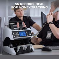 AL-920 chargement par le haut double détecteur d'argent CIS mélange valeur compteur argent comptant Machine argent