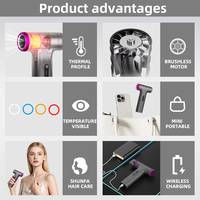 Fabricant professionnel de sèche-cheveux, sèche-cheveux sans fil rechargeable ionique BLDC mini portable haute vitesse