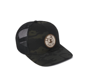 Casquette de camionneur vintage haut de gamme à 6 panneaux personnalisée avec fermeture à pression réglable pour hommes et femmes, filet extérieur, fermeture à pression pour un usage quotidien - Product Image 4